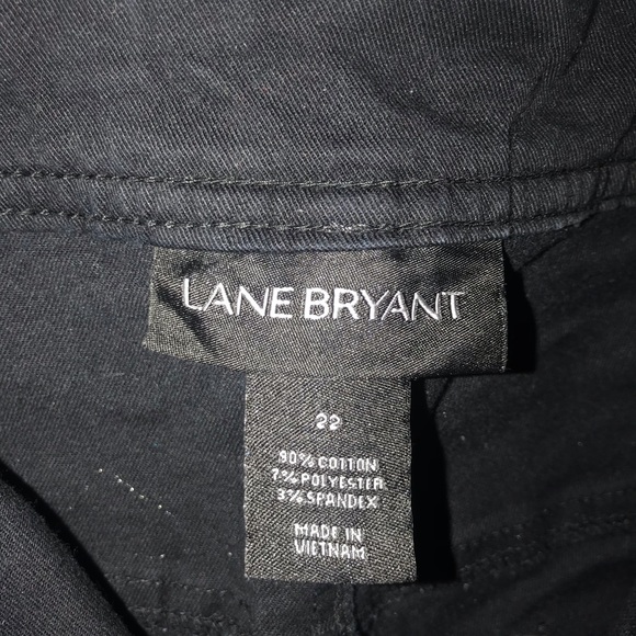 Lane Bryant  Black Twill Capri Size 22 - Picture 6 of 7